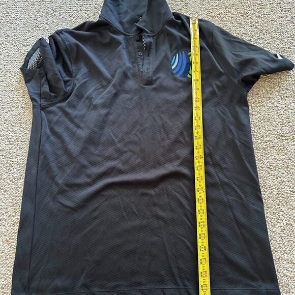 Nike Men's Black Polo Shirt Size L – Performance Golf/Tennis Activewear - Picture 8 of 8